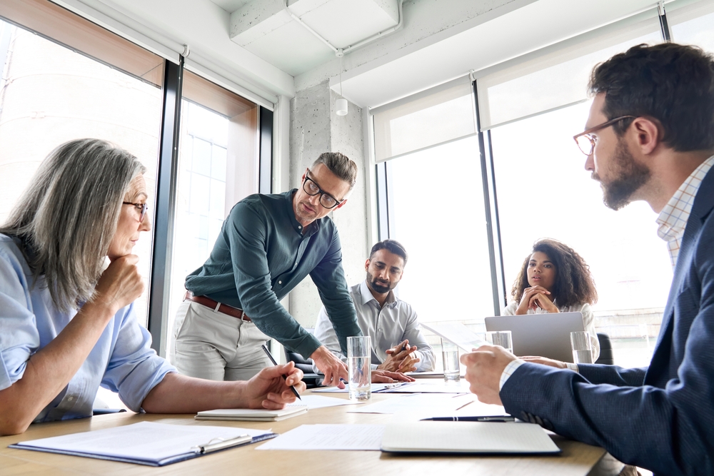 réunion projet ERP direction d'entreprise